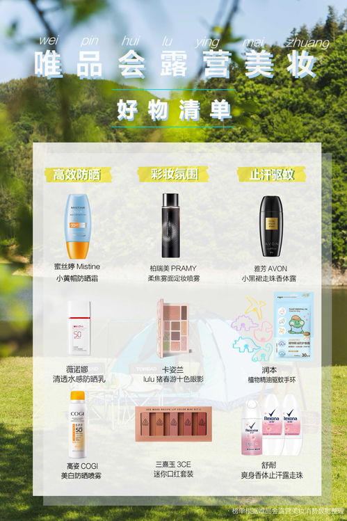 露營 成美妝潮流新密碼,多款唯品會戶外美妝護(hù)膚產(chǎn)品銷量翻倍